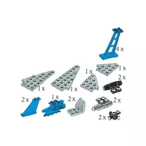 Service Packs 5173 Space Wings, Sloping Frames, Space Motors and Seats