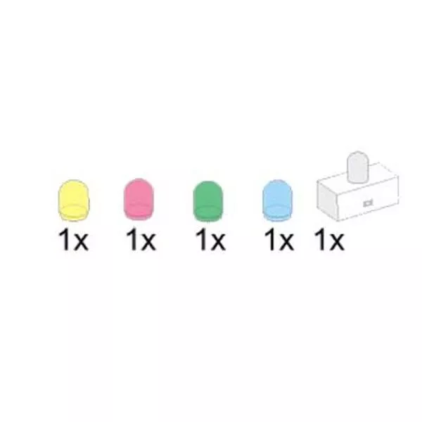 Service Packs 5034 Light and Sound 1x2 Lighting Brick and 4 Color Globes