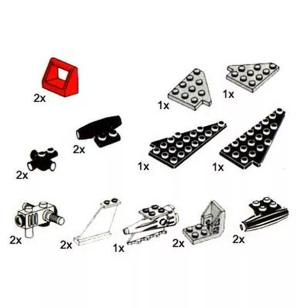 Service Packs 5155 Sloping Frames, Space Wings, Motors and Seats