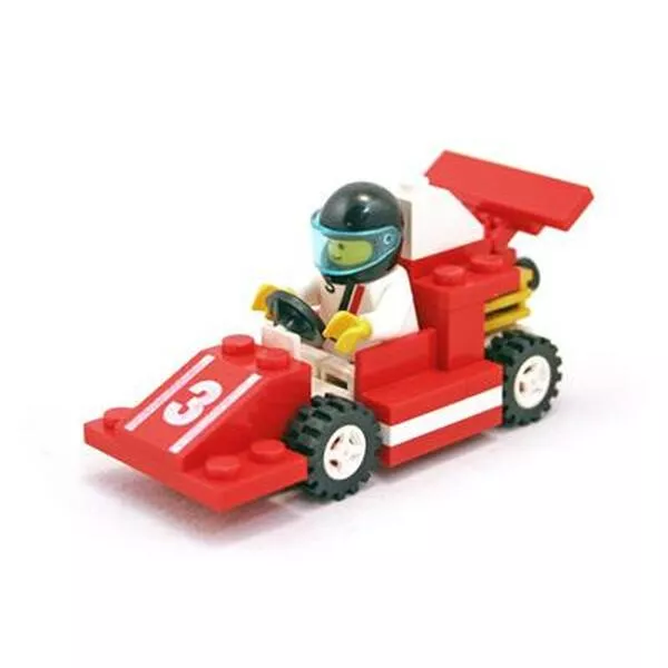 Town 1477 Red Race Car Number 3