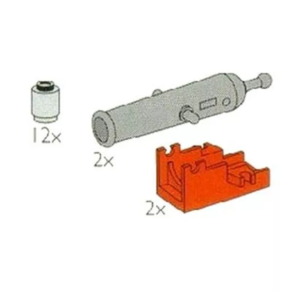 Service Packs 5060 2 Pirate Cannons and 12 Cannon Balls