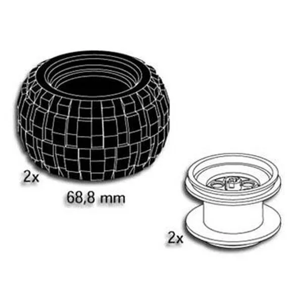 Service Packs 5282 Balloon Tyres 68.8 mm