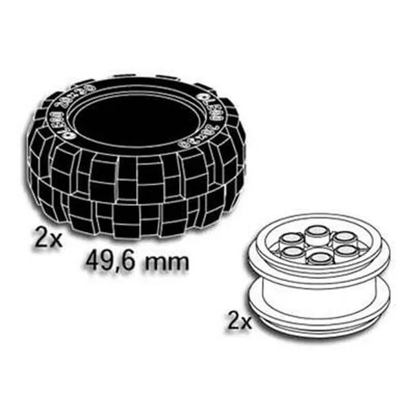 Service Packs 5281 Balloon Tyres 49.6 mm