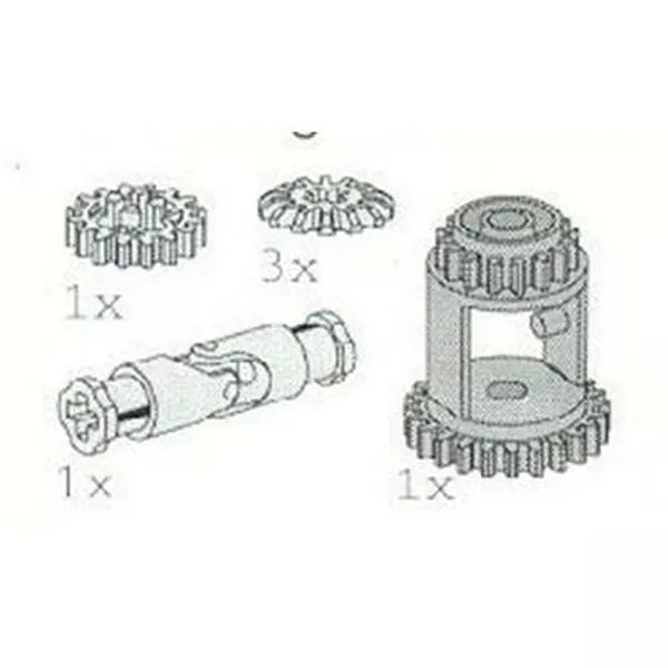 Service Packs 5245 Universal Joint, Differential Housing and Gear Wheels