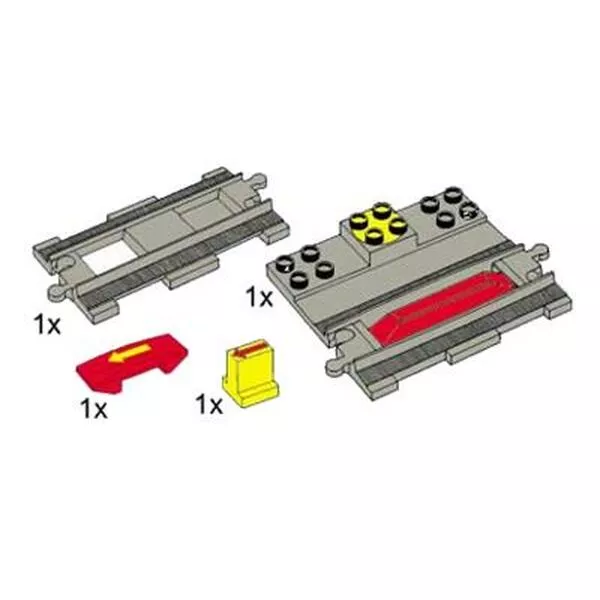 Service Packs 5024 Duplo Start / Stop Rail, Single Rail, Change of Direction Switch