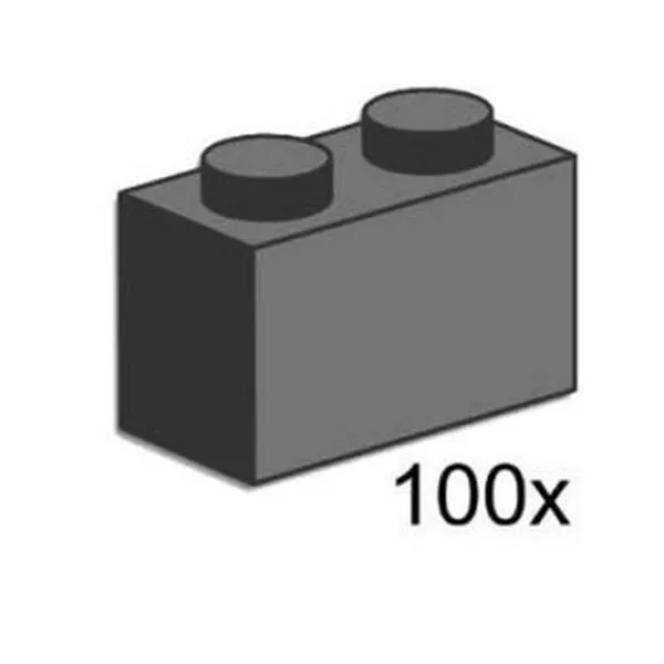Bulk Bricks 3726 1x2 Dark Grey Bricks