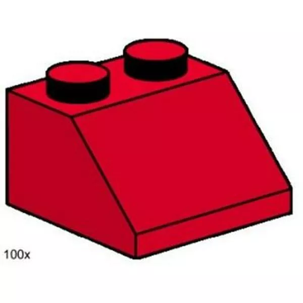 Bulk Bricks 3496 2x2 Roof Tiles Steep Sloped Red