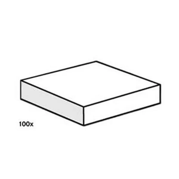 Bulk Bricks 3493 2x2 White Smooth Tiles