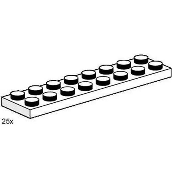 Bulk Bricks 3490 2x8 White Plates