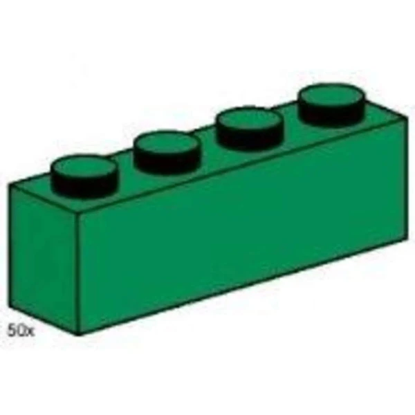Bulk Bricks 3471 Кирпичики 1x4 тёмно-зелёные