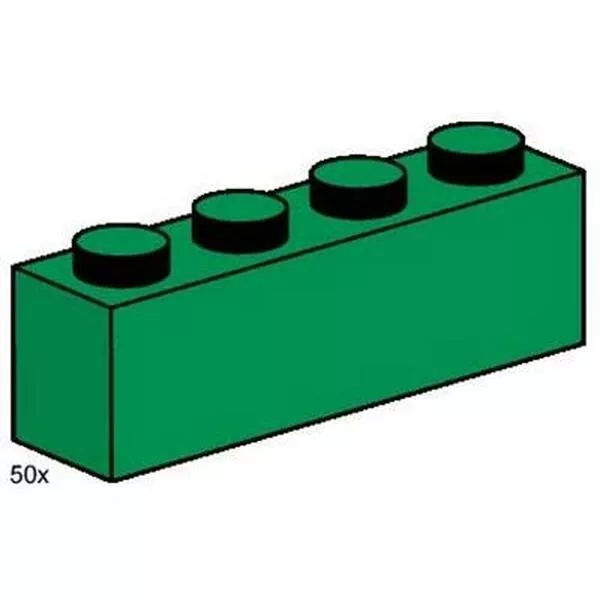 Bulk Bricks 3471 1x4 Dark Green Bricks