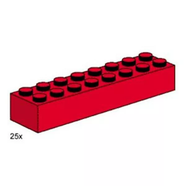 Bulk Bricks 3467 2x8 Red Bricks