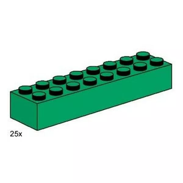 Bulk Bricks 3466 2x8 Dark Green Bricks