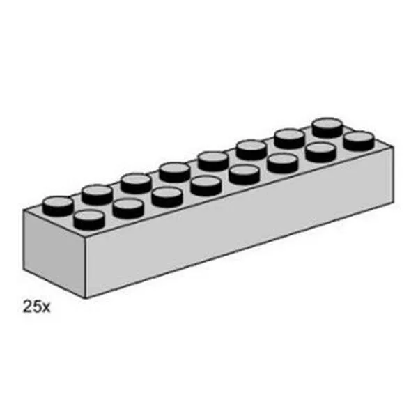 Bulk Bricks 3464 2x8 Light Grey Bricks