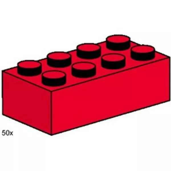 Bulk Bricks 3462 2x4 Red Bricks