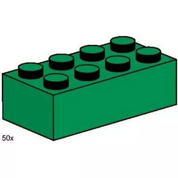 Bulk Bricks 3461 2x4 Dark Green Bricks