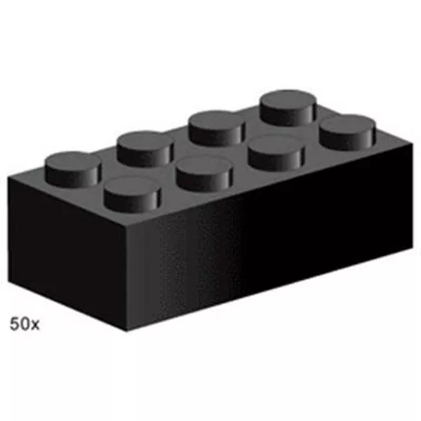 Bulk Bricks 3458 2x4 Black Bricks