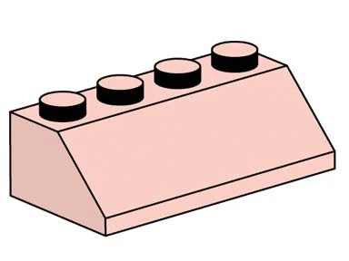 Bulk Bricks 10008 Кирпичи для крыши 2x4 песочно-красные