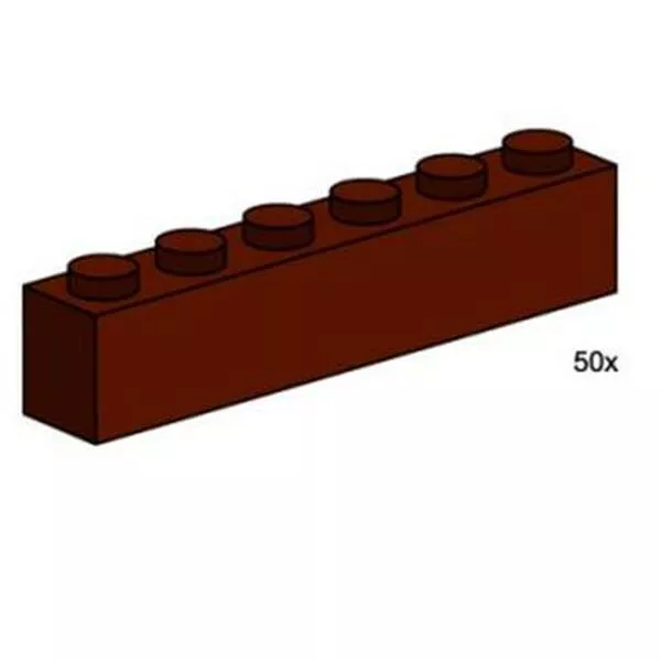 Bulk Bricks 3752 1x6 Brown Bricks