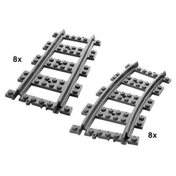 City 7896 Straight and Curved Rails