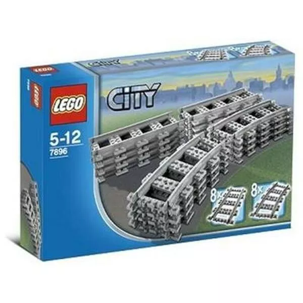 City 7896 Straight and Curved Rails