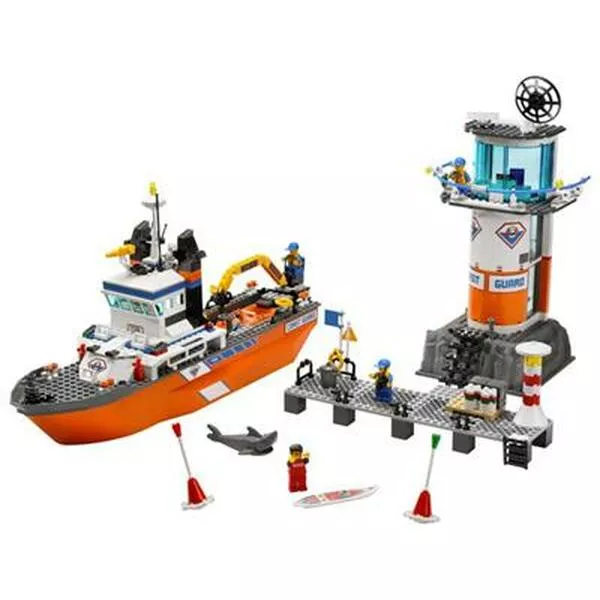 City 7739 Coast Guard Patrol Boat & Tower
