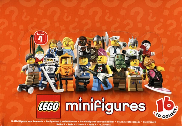 Minifigures 8804-18 Серия 4 Запечатанная коробка