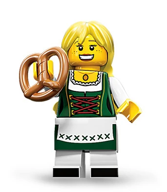 Minifigures 71002-3 Девочка с кренделем