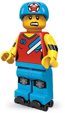 Minifigures 71000-8 Девушка на роликах