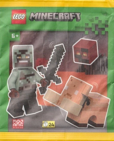 Minecraft 662503 Воин-орк с детёнышем хоглина и магма-кубом