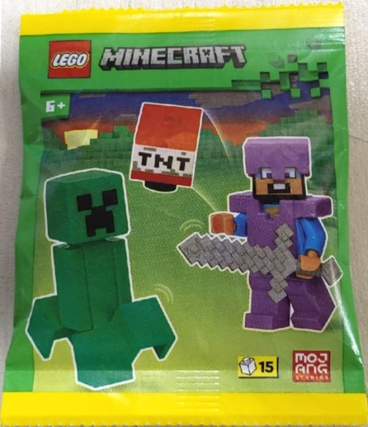 Minecraft 662502 Стив с Крипером и динамитом