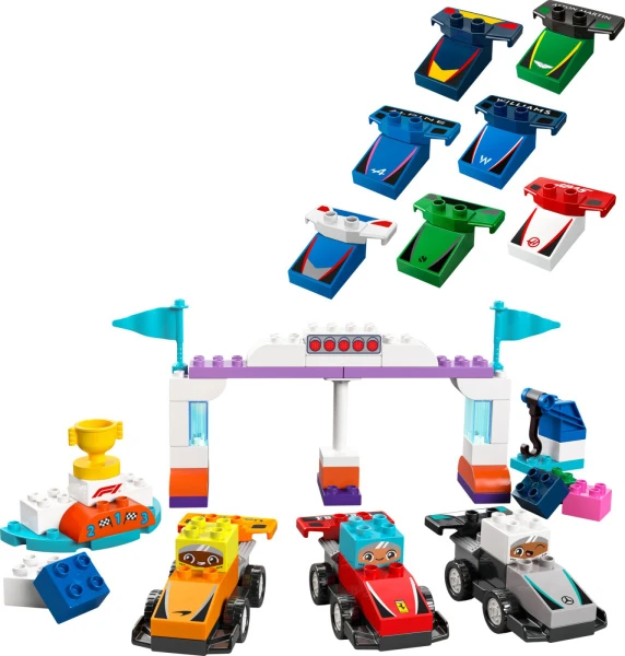 DUPLO 10445 Гоночные машины и пилоты Формулы-1