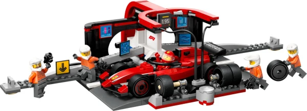 City 60443 Боксы Ferrari с командой механиков
