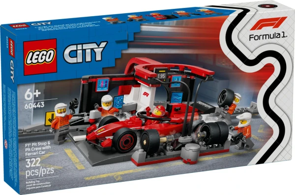 City 60443 Боксы Ferrari с командой механиков
