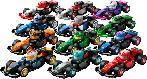 Minifigures 66796-1 Коллекционные гоночные автомобили F1, набор из 6 штук