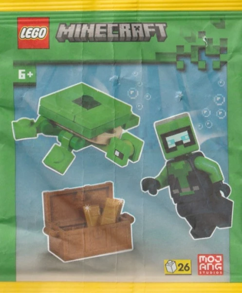 Minecraft 662505 Водолаз и Черепаха