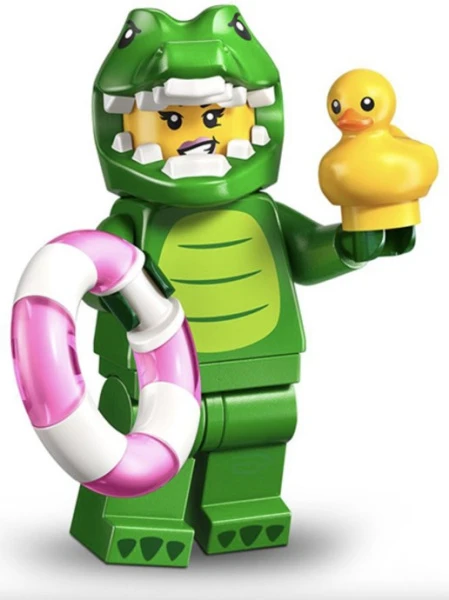 Minifigures 71051-8 Девочка в костюме крокодила