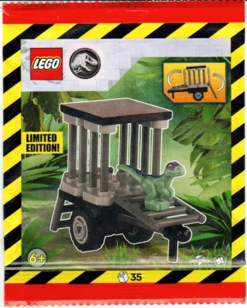 Jurassic World 122502 Raptor with Transport Cage