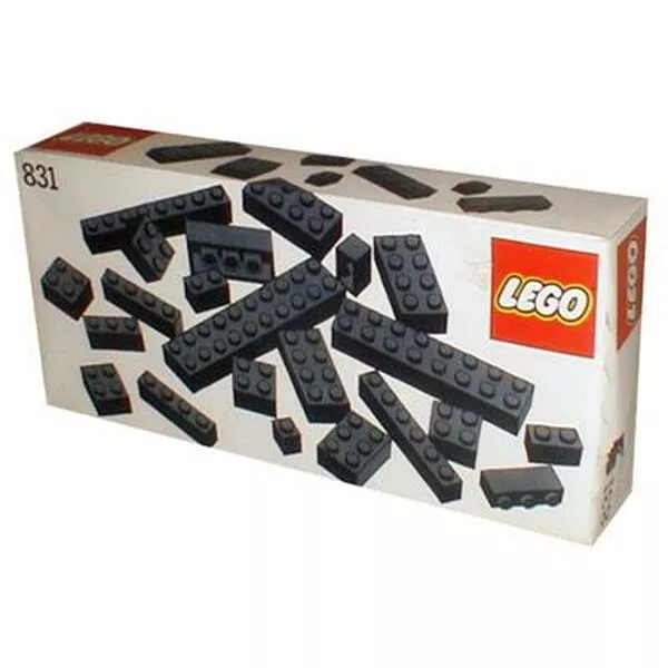 Basic 831 Black Bricks Parts Pack