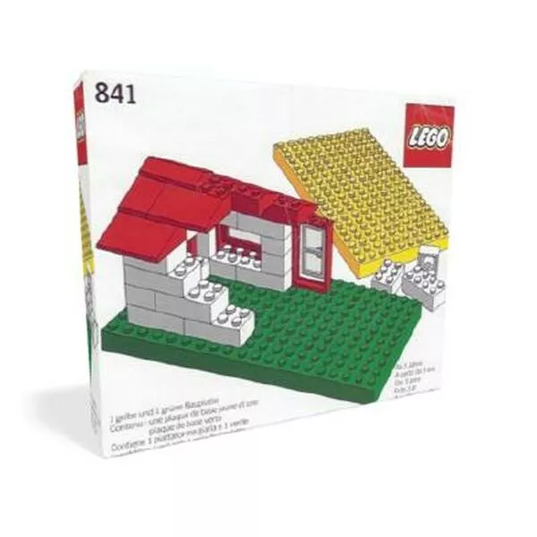 Basic 841 Baseplates, Green and Yellow