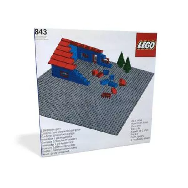 Basic 843 Baseplate, Grey