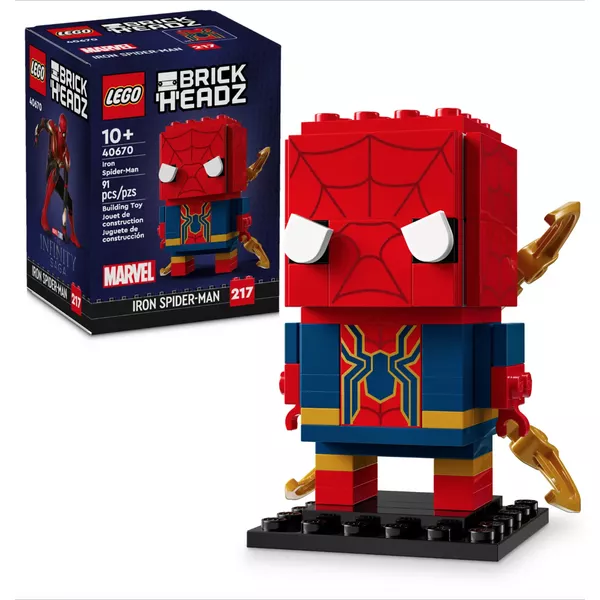 BrickHeadz 40670 Железный Человек-Паук (Фото 3)