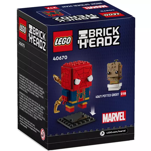 BrickHeadz 40670 Железный Человек-Паук (Фото 2)
