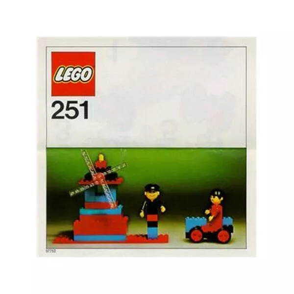 Building Set with People 251 Windmill with Miller and Wife