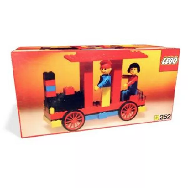 Building Set with People 252 Locomotive with Driver and Passenger (Фото 2)