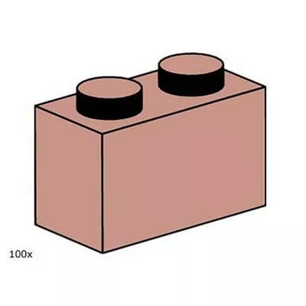 Bulk Bricks 10003 1x2 Sand Red Bricks