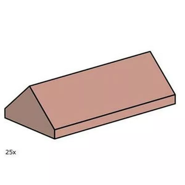 Bulk Bricks 10007 2x4 Sand Red Ridge Roof Tiles, Steep Sloped