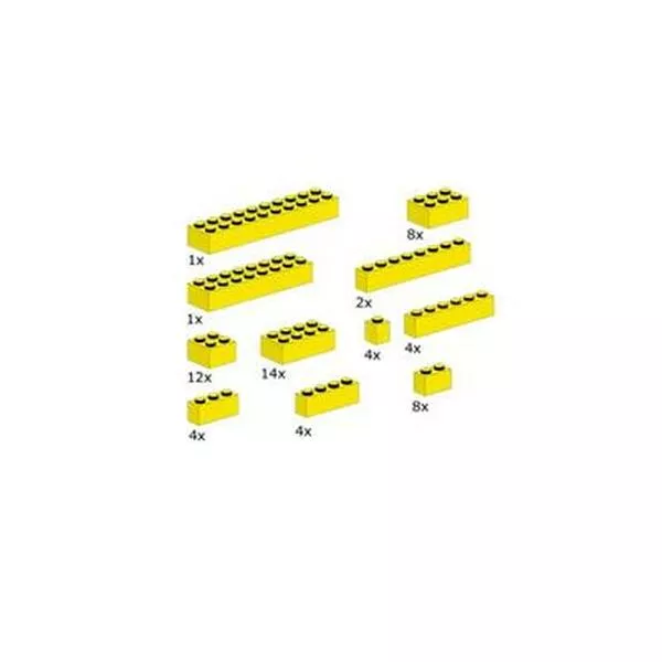 Bulk Bricks 10010 Assorted Yellow Bricks