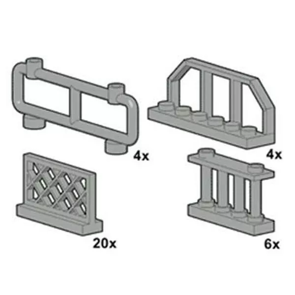 Bulk Bricks 10050 Grey Fences