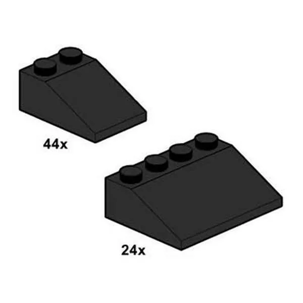 Bulk Bricks 10054 Black Roof Tiles